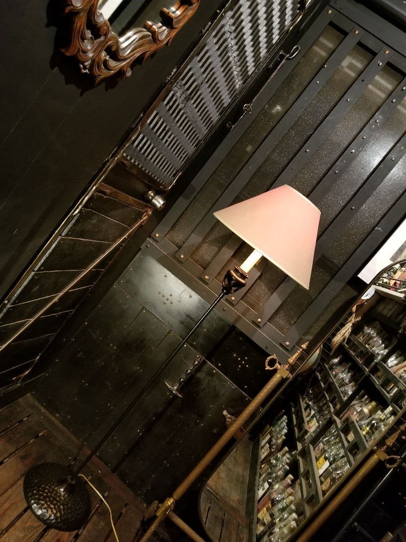 ロバート　アビー　アメリカ製　ヴィンテージ　ブラック　ハンマートーン　ランプ