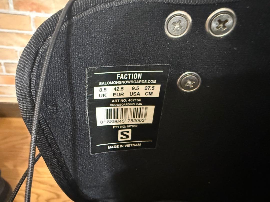 Salomon FACTION スノーボードブーツ ブラック