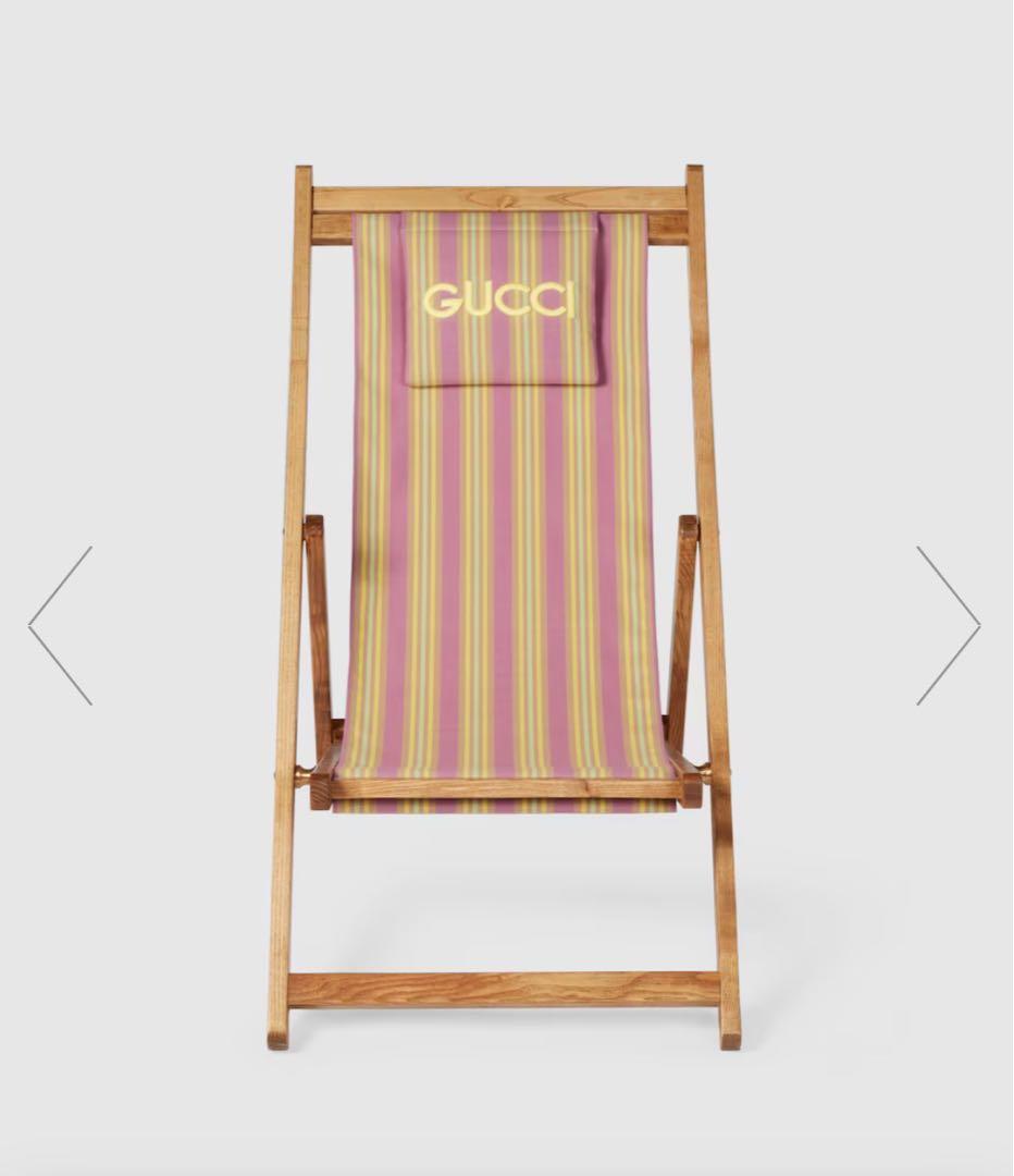 ②新品•未使用•未開封GUCCI グッチ リクライニングビーチチェア 国内正規品