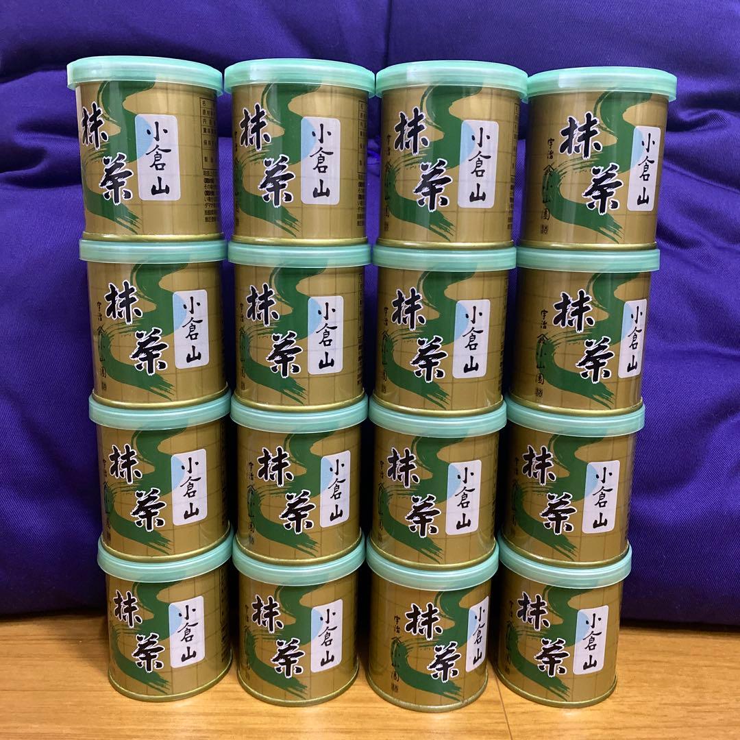 宇治 山政小山園 抹茶 小倉山 缶入 30g 16缶 小山園 ⑦