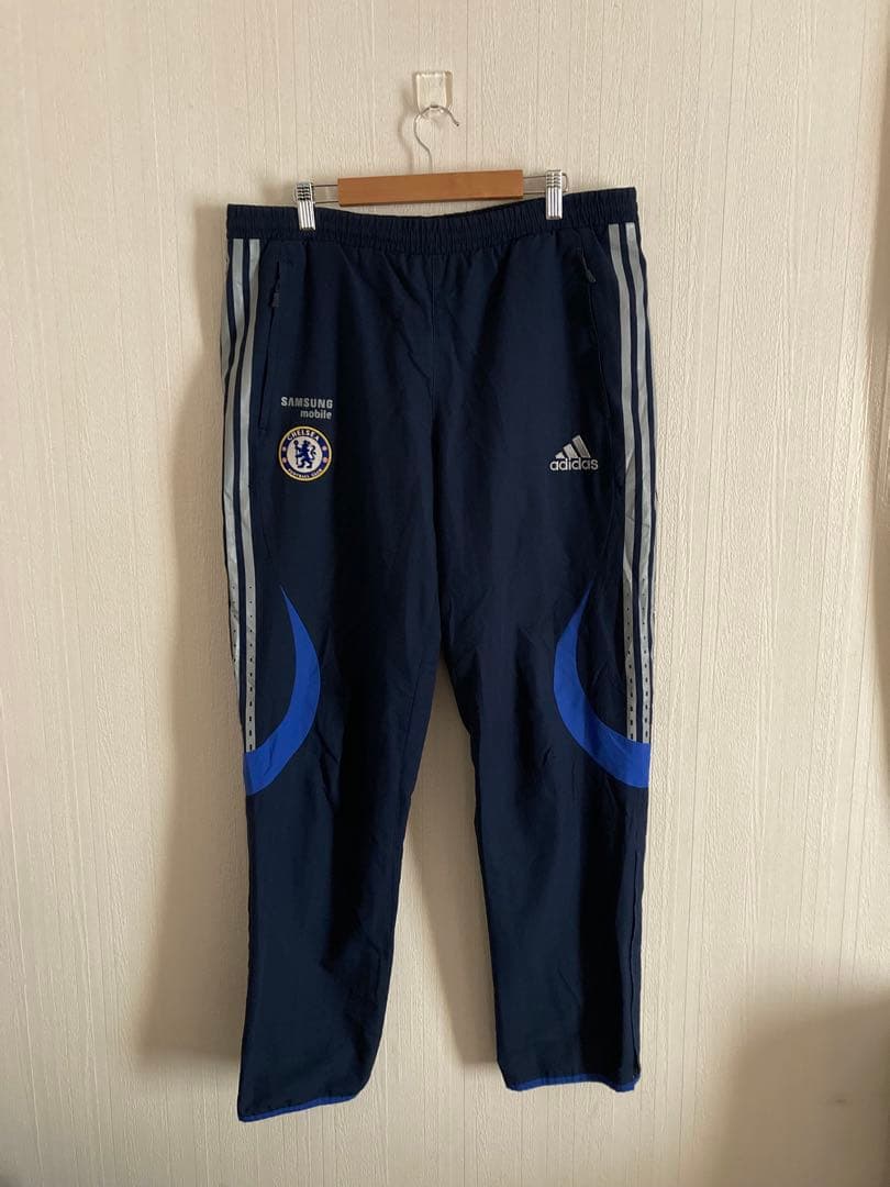 OLD ADIDAS×CHELSEA FC チェルシー ナイロンパンツ ネイビー