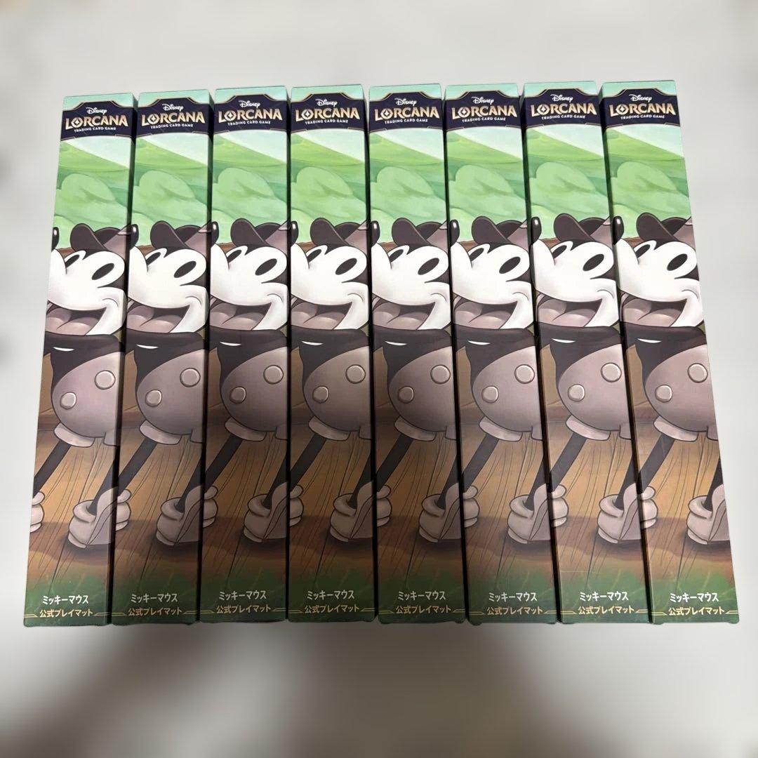 ディズニー ロルカナ 公式プレイマット ミッキーマウス 蒸気船の操舵手8枚セット