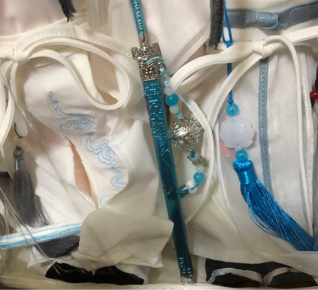 陳情令　座学時代　藍湛　魏嬰　ぬいぐるみ 40cm + 衣装一式　 肖戦 王一博