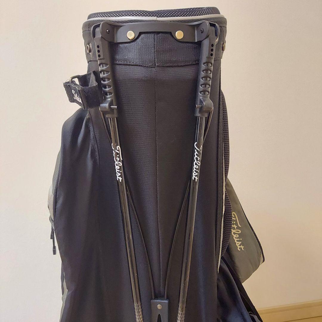Titleist タイトリスト 軽量 キャディバック スタンド ブラック/グレー