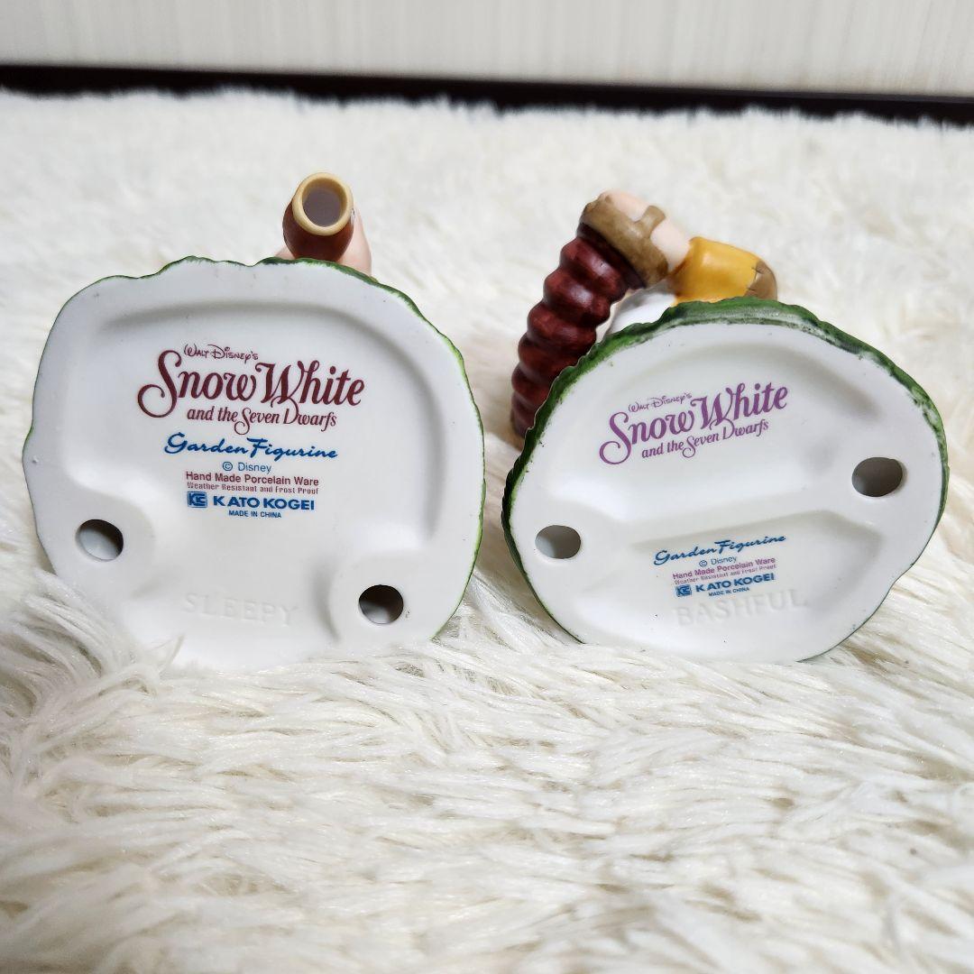 【極美品！最安値】白雪姫と七人のこびと 加藤工芸　ガーデンフィギュア　８体セット