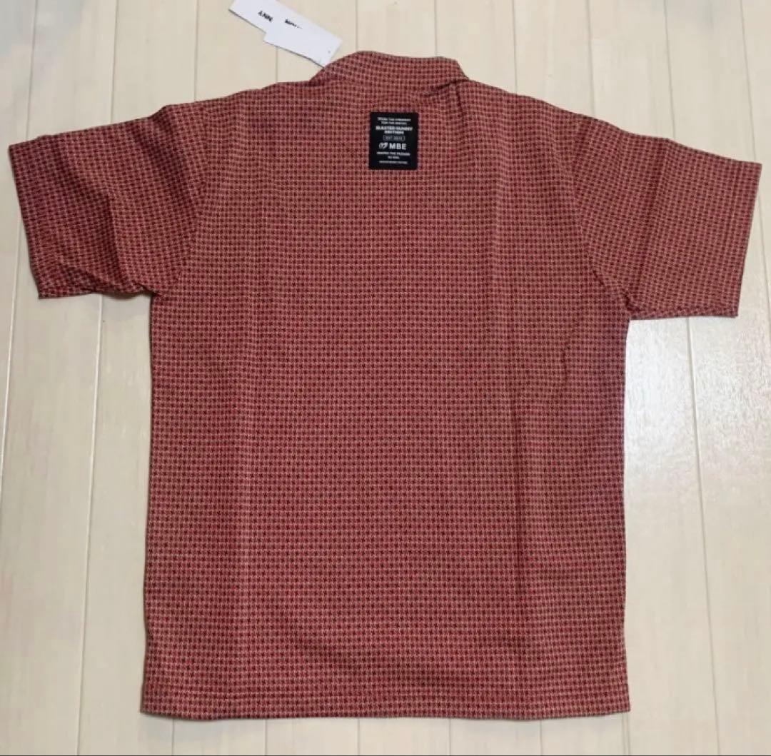 新品■18,700円【マスターバニー】5/L メンズ　半袖モックネック　シャツ
