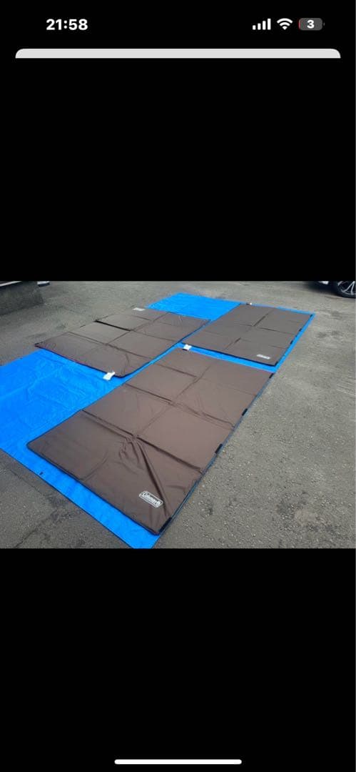 Coleman ブラウン　クッションマット 3枚セット