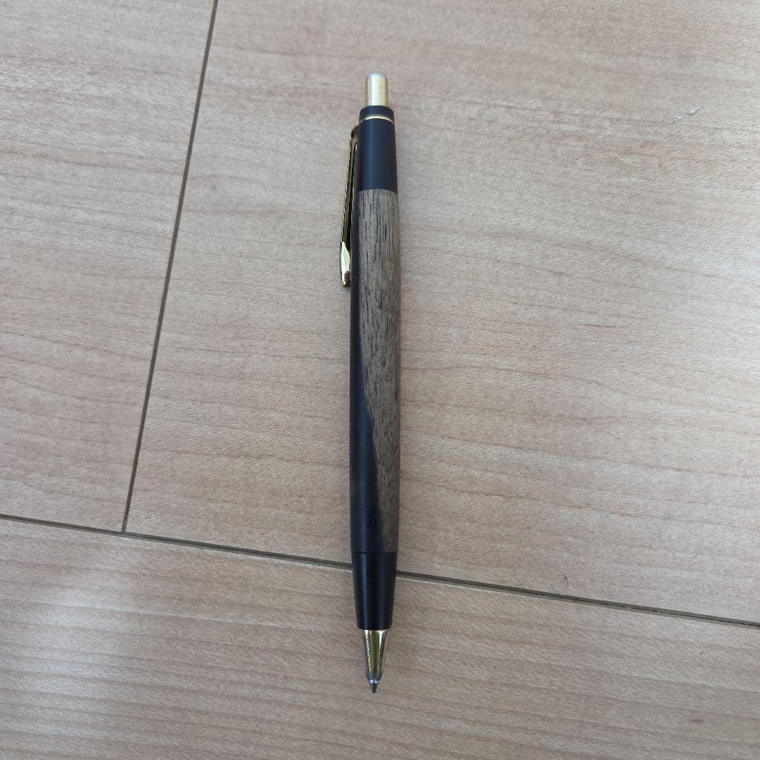野原工芸固定式口金特上黒柿シャープペンシル
