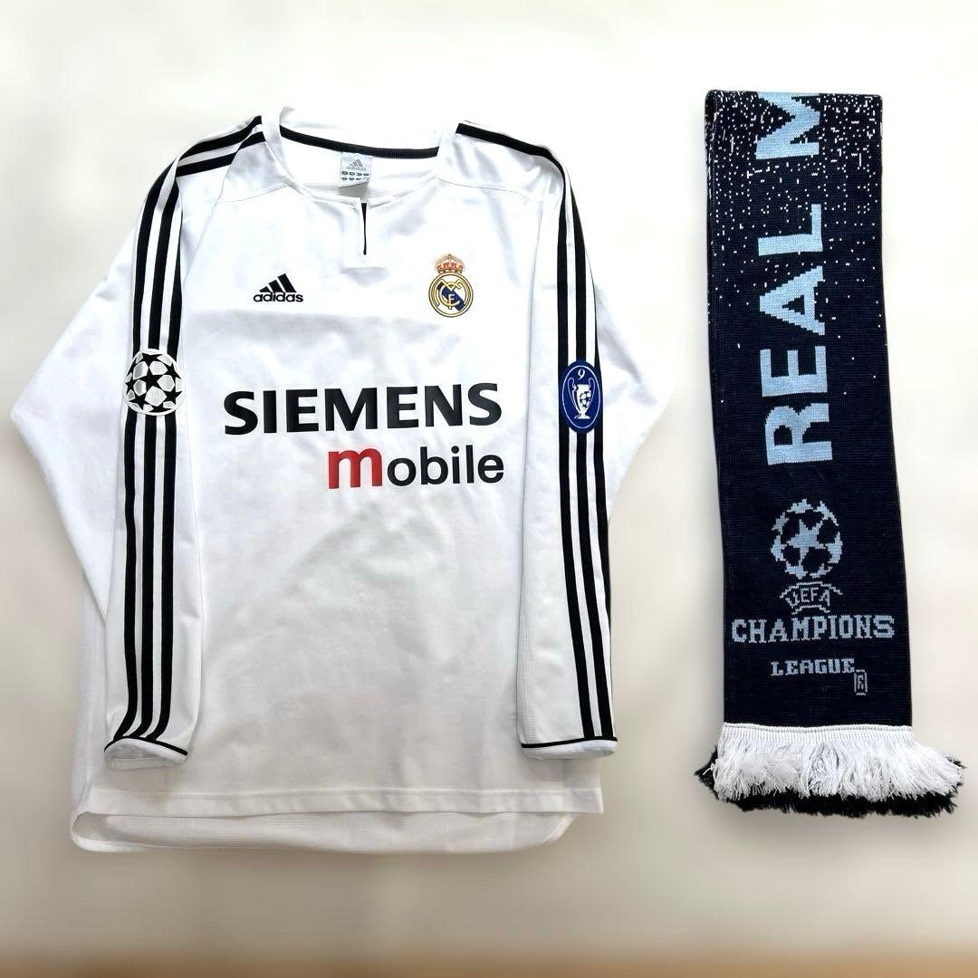 レアルマドリード チャンピオンズリーグモデル　長袖ユニフォーム　マフラー付き