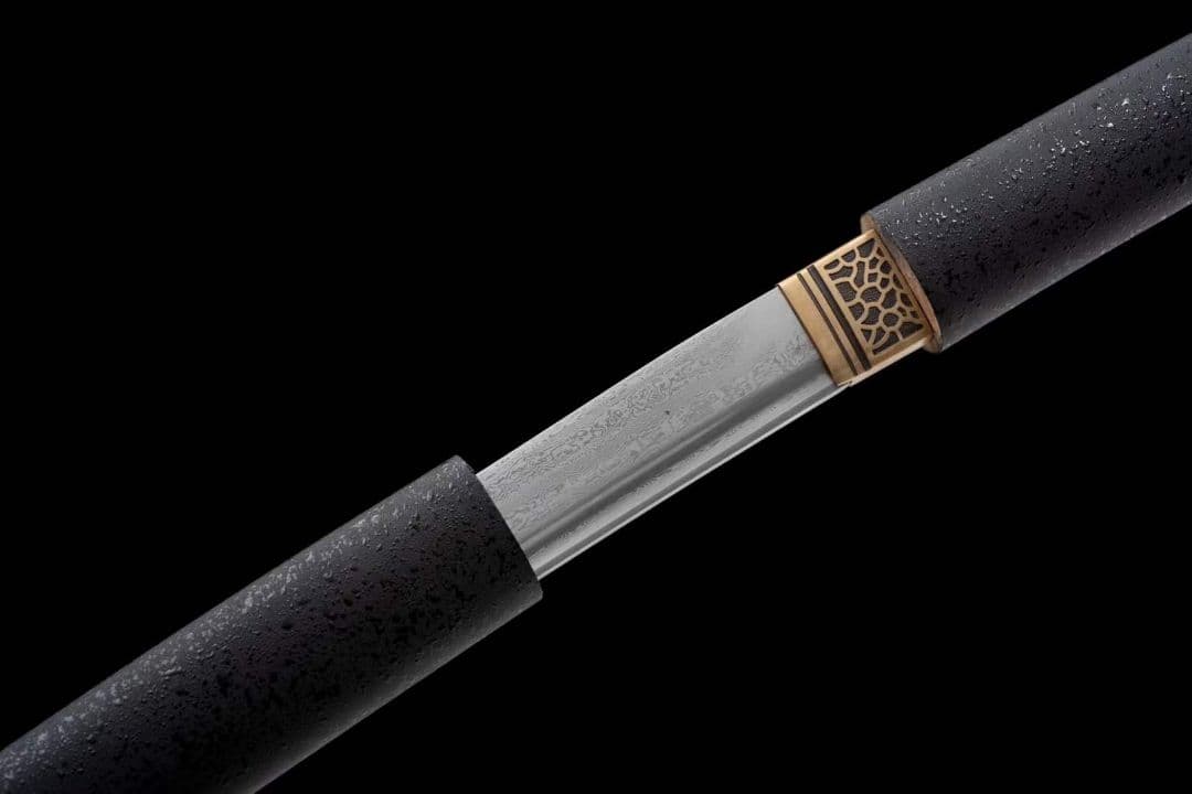 研磨模様鋼居合刃20230520 古兵器 武具　刀装具　日本刀　模造刀 居合刀