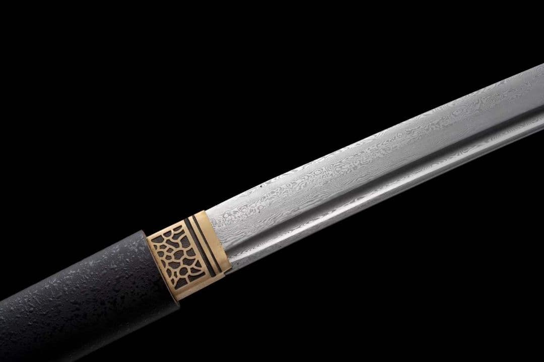研磨模様鋼居合刃20230520 古兵器 武具　刀装具　日本刀　模造刀 居合刀