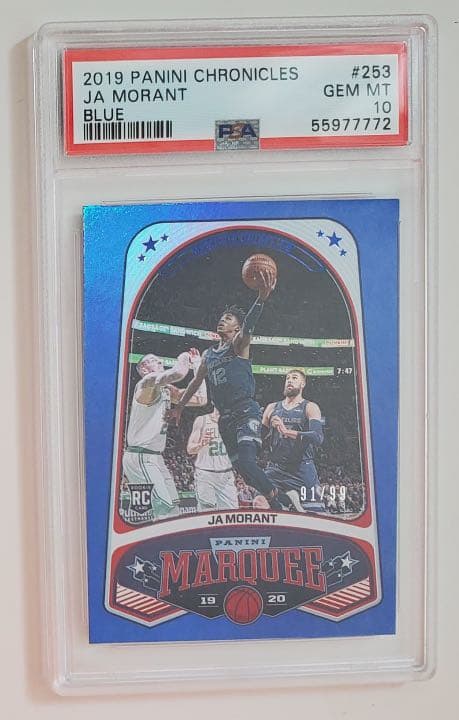 2019 panini Ja Morant Blue 99枚限定RC PSA10