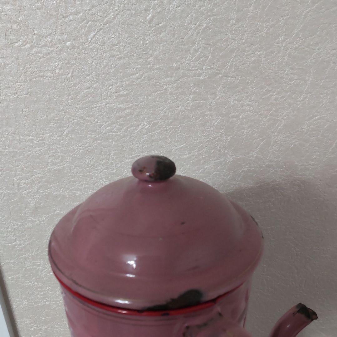 フランスアンティークハンドペイントコーヒーポット