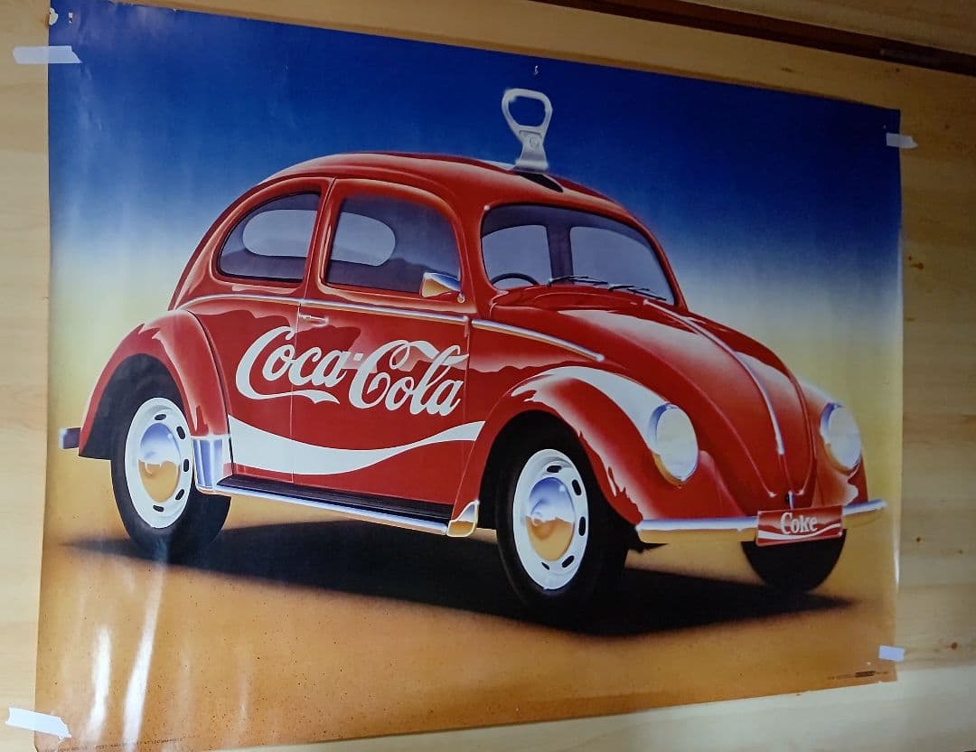 Coca-Cola ビートルカー ポスター 1987年