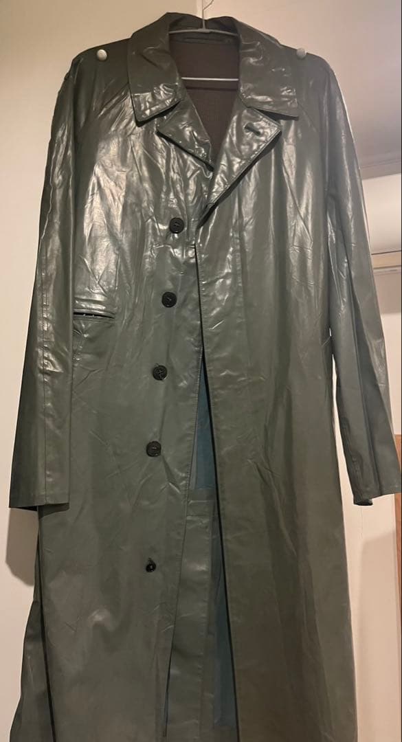 【旧ソ連軍、ロシア軍実物】70s USSR ミリタリー レインコート ビンテージ