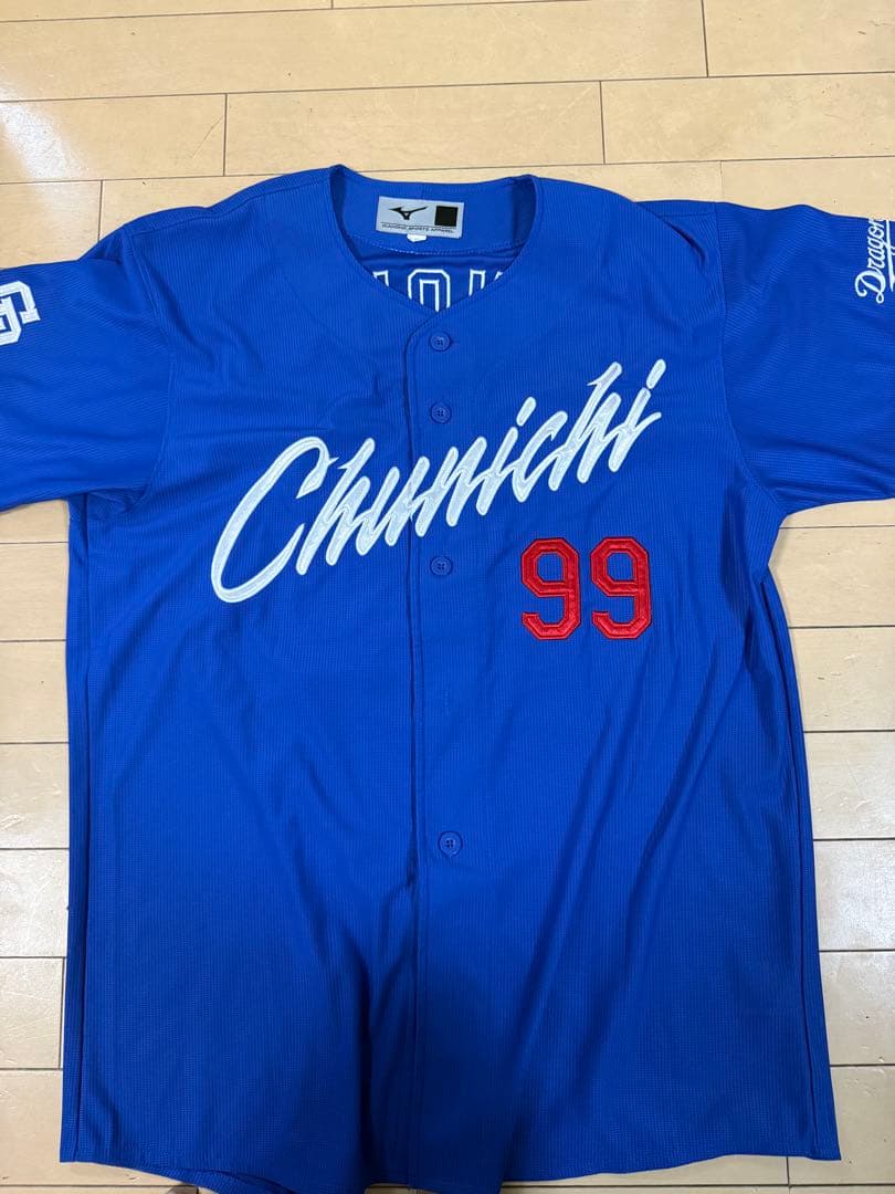 【美品】井上一樹99 刺繍 レプリカユニフォーム Lビジター 中日ドラゴンズ