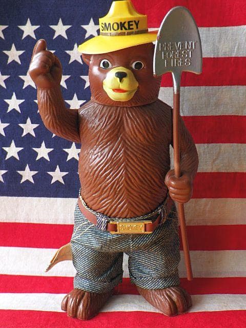 【1970年代】DAKIN スモーキーベア ヴィンテージ 可動式 フィギュア置物