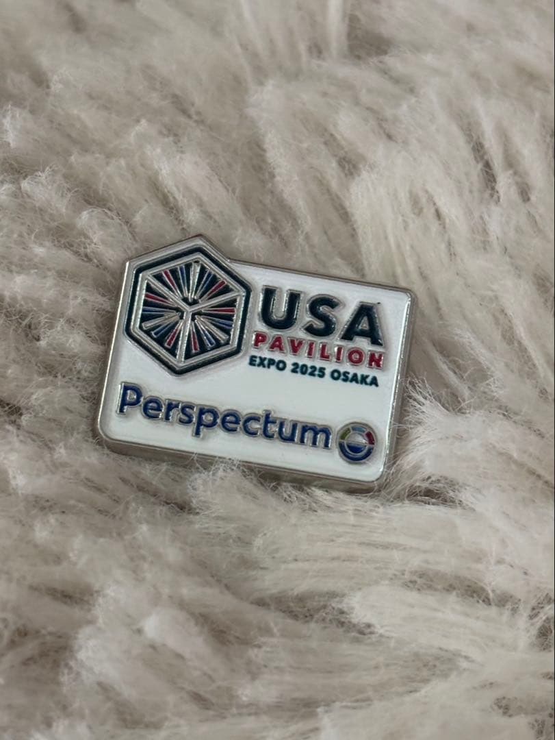 超レア【非売品 】アメリカ館2025 大阪万博 ピンバッジPerspec社