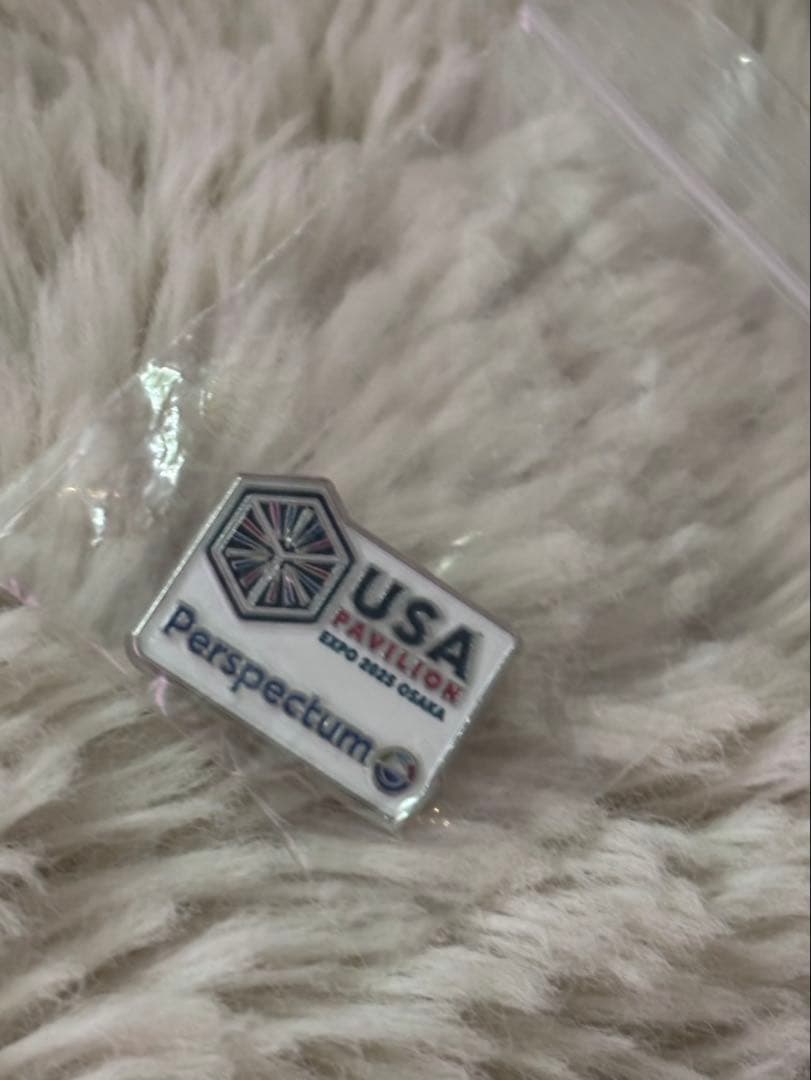 超レア【非売品 】アメリカ館2025 大阪万博 ピンバッジPerspec社