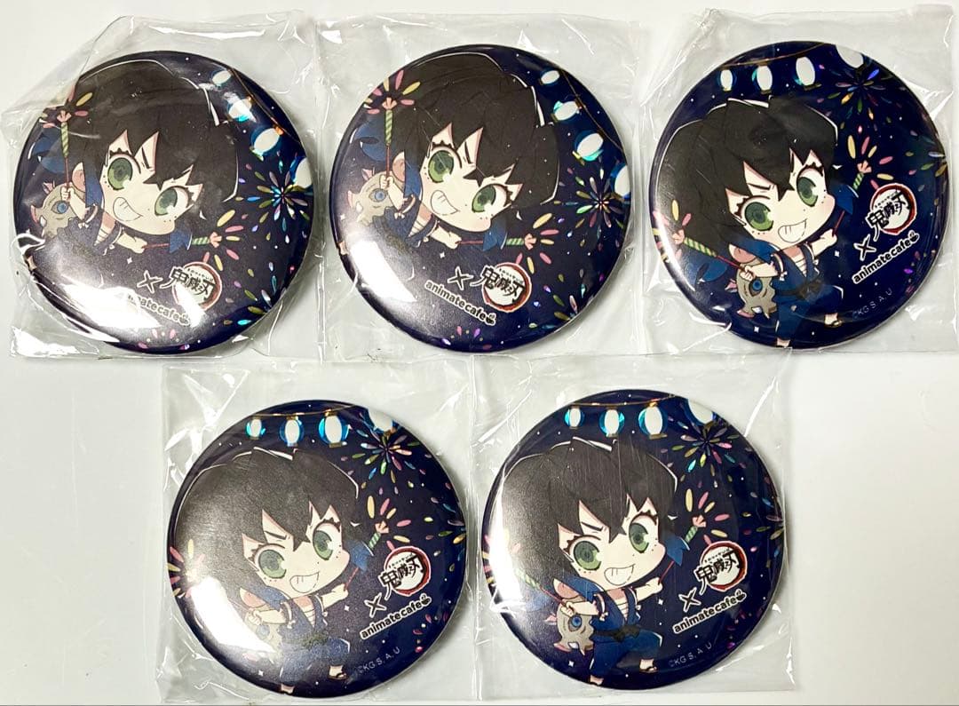 【希少】鬼滅の刃　台湾限定　アニカフェ　缶バッジ　伊之助