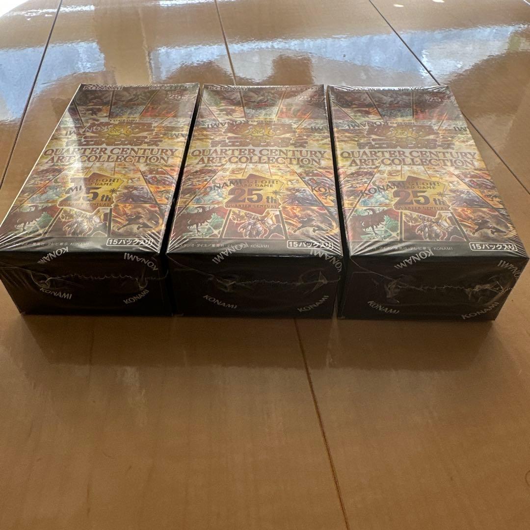 遊戯王QUARTER CENTURY ART COLLECTION 3box