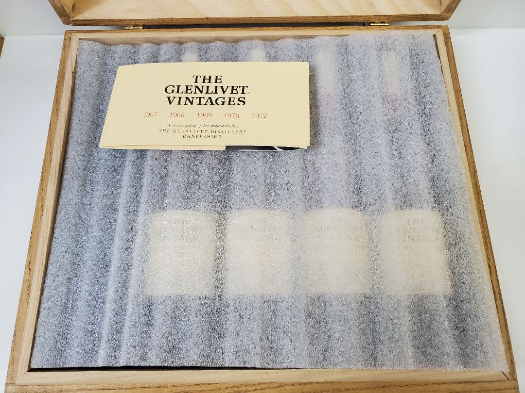 1967-72 グレンリベット ヴィンテージ 4本入り 200ml 未開栓 古酒