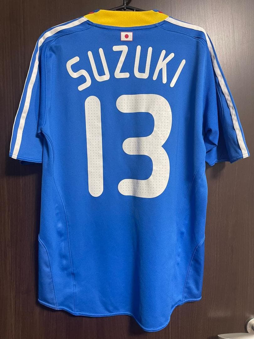 中古 鈴木隆行 日本代表 08/09 ユニフォーム ホーム 半袖 L サイズ