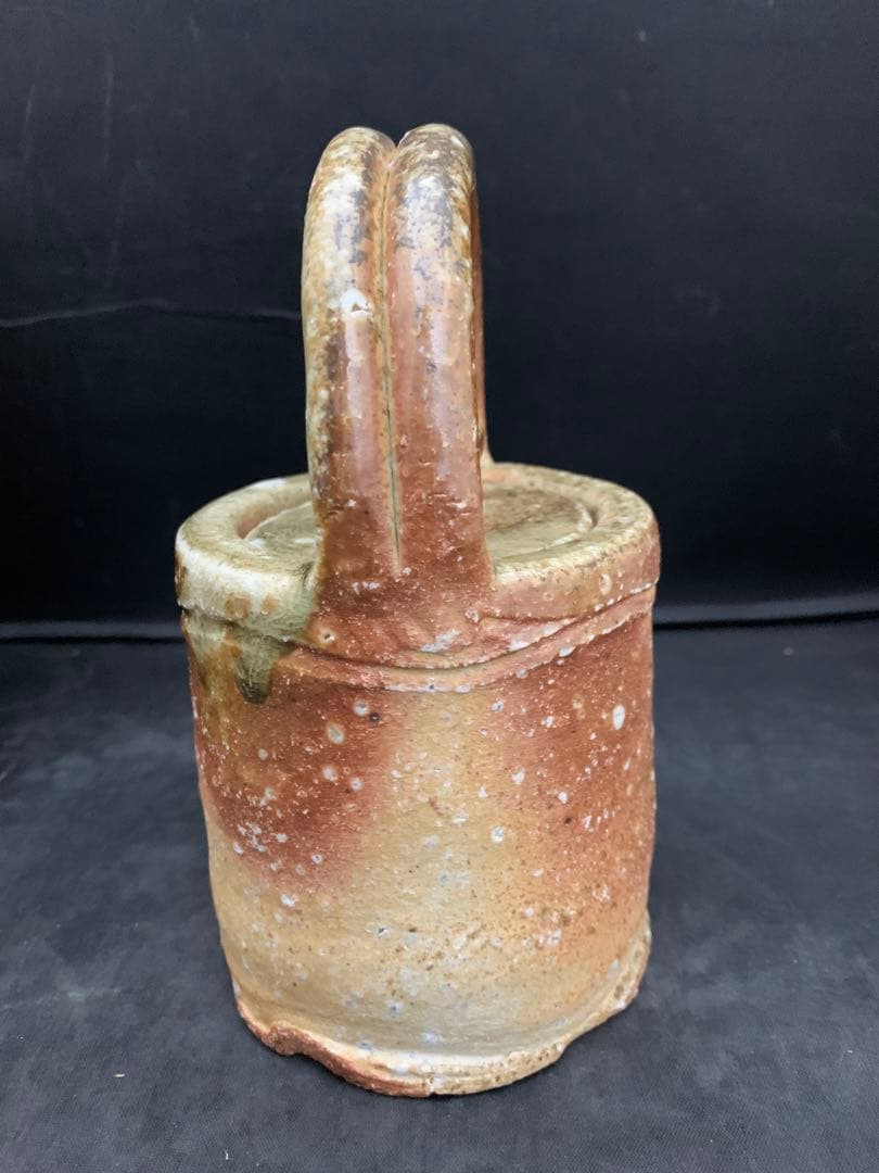 高橋春斎作　信楽焼　酒器　栞共箱付き