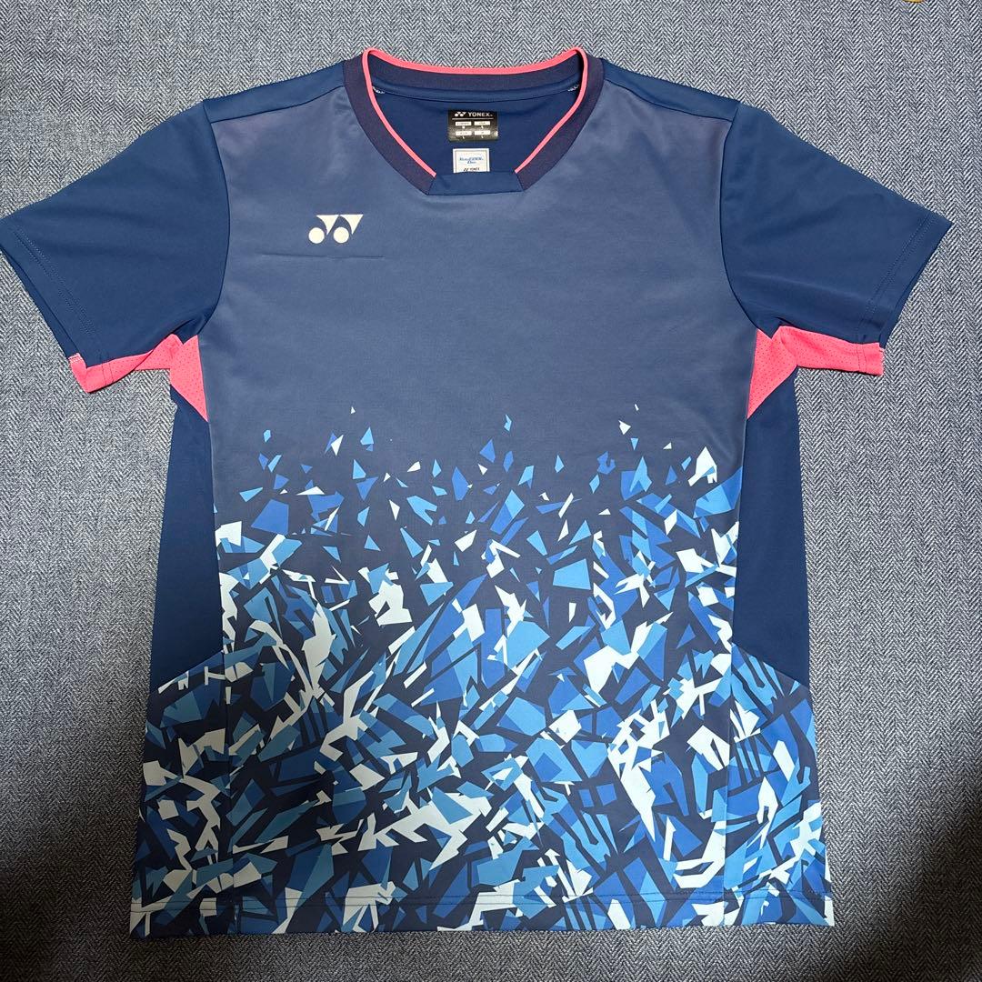 YONEX グラデーション Tシャツ ネイビー/ピンク