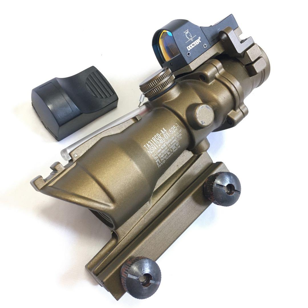 4倍率固定 ACOGサイト ＆ マイクロ ドットサイト セット!!