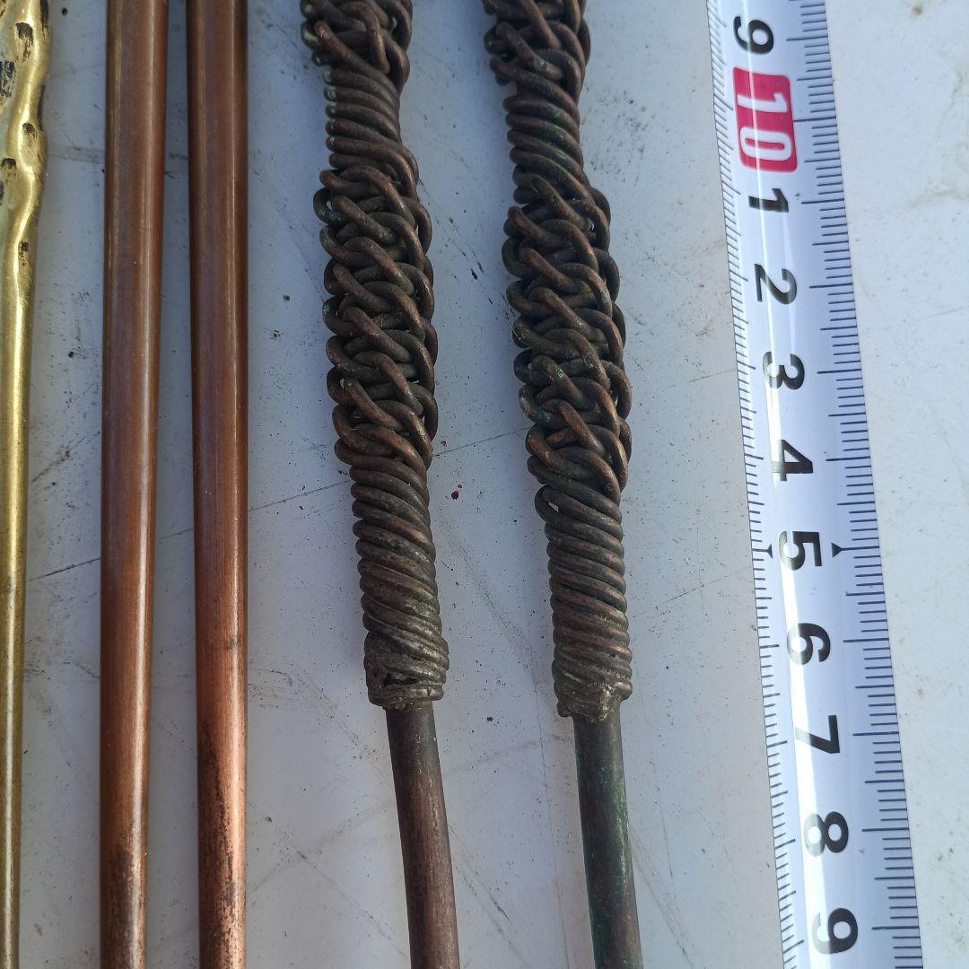 2007）火箸　四組＋半端/　火ばし　/茶道具　風炉　手あぶり　長火鉢