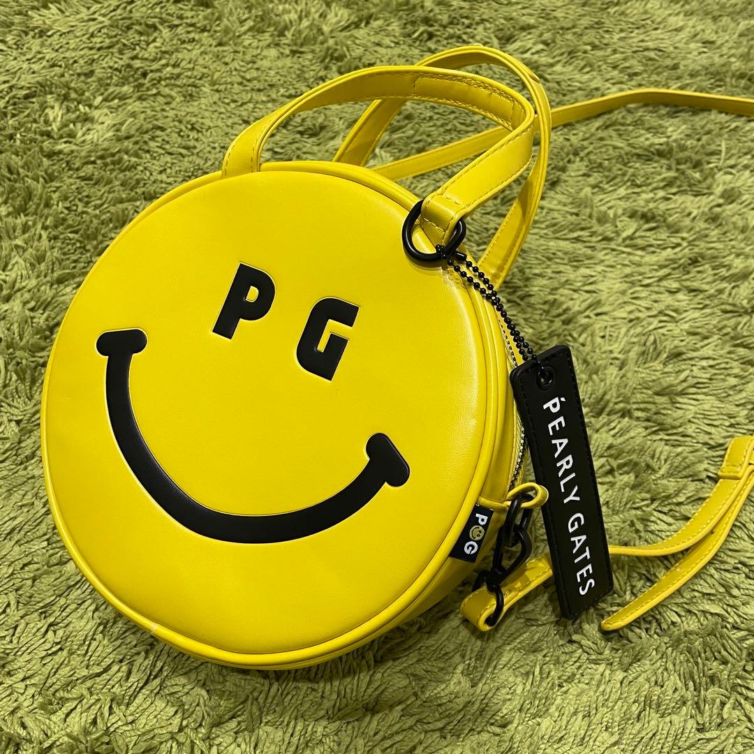 パーリーゲイツ PEARLYGATES ショルダーバッグ ニコちゃん イエロー