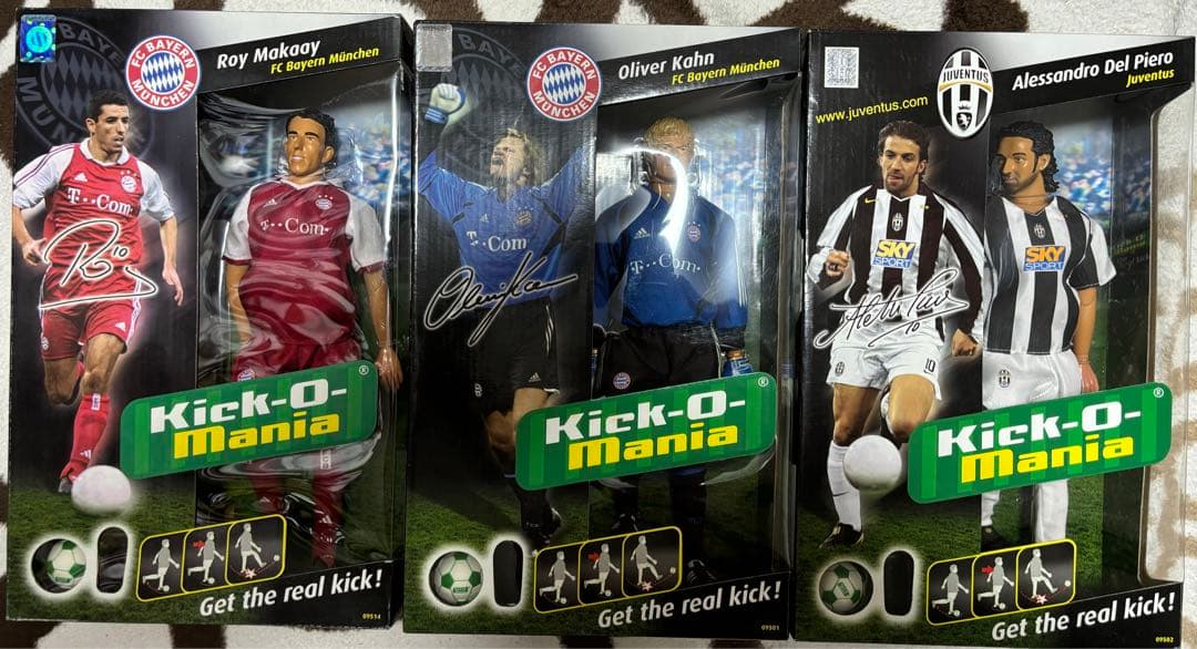 Kick-O-Mania サッカー選手フィギュア３体セット　人気デルピエーロなど
