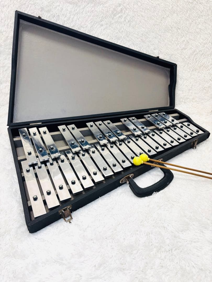 SAITO サイトウ グロッケン 鉄琴 32鍵 ハードケース付 マレット2本