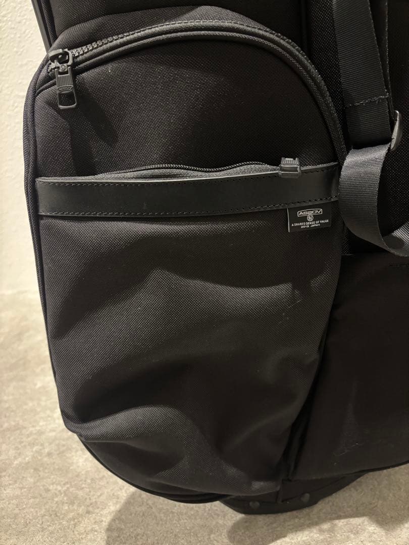 【美品】アッソブ キャディバッグ AS2OV GOLF BLACK 黒