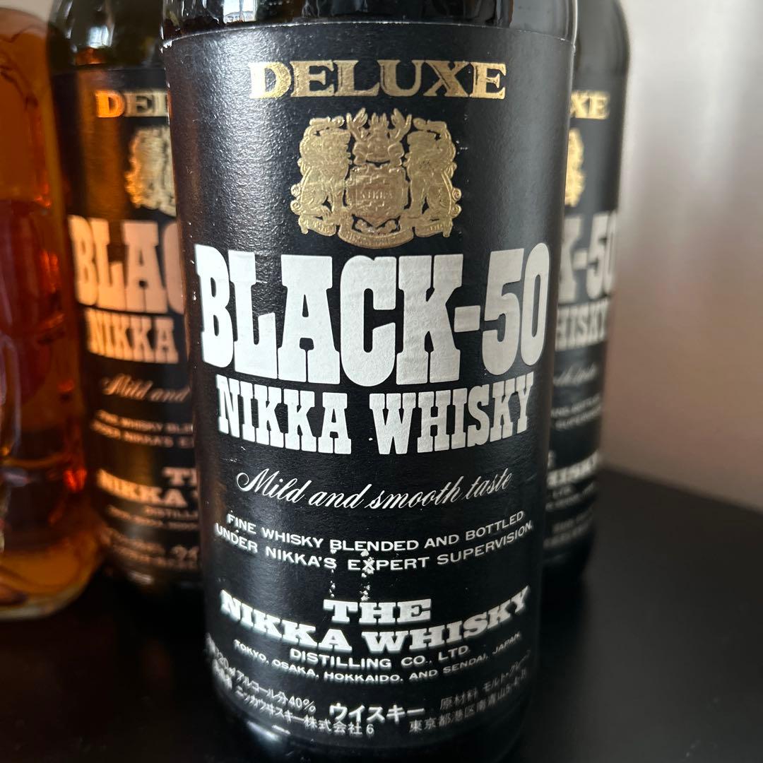 ⭐️古酒⭐️サントリー角瓶復刻版とNikka BLACK-50 6本セット
