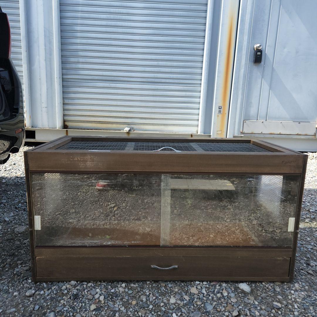 木製 中型 飼育ケージ 通気性メッシュ