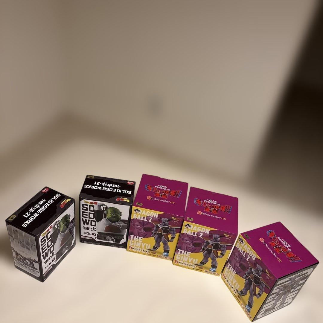 新品未開封　ドラゴンボール　B賞ギニュー3個　グルド2個