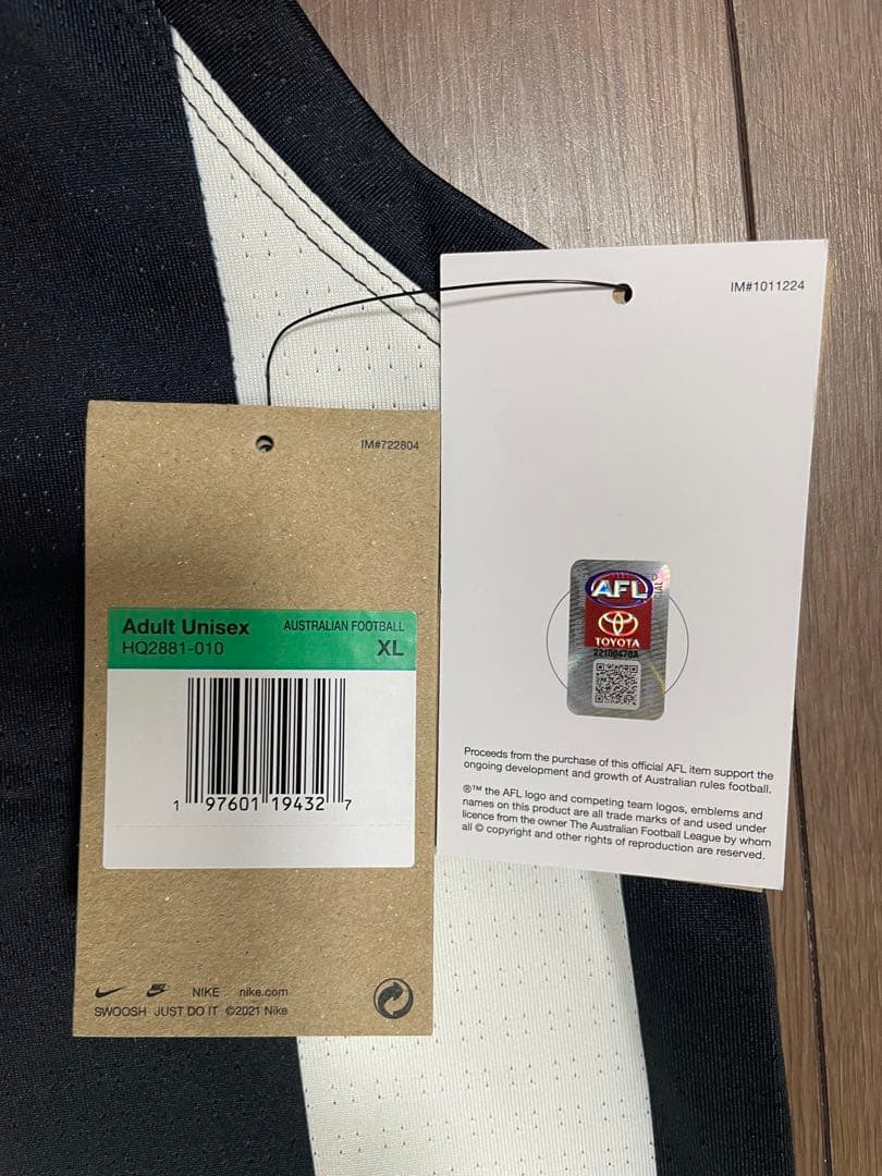 AFL Collingwood Magpies AFL ジャージ XL