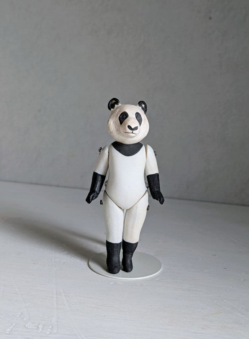 ミニョネット　ビスク　アンティーク　ヴィンテージ　ドイツ　パンダ
