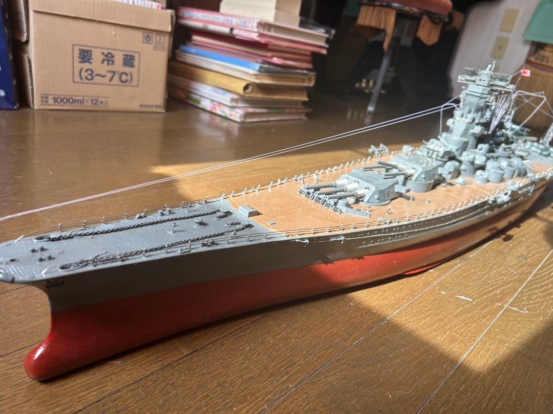 超大型戦艦大和1350mm製作完了しました。(1号作戦時)使用です。
