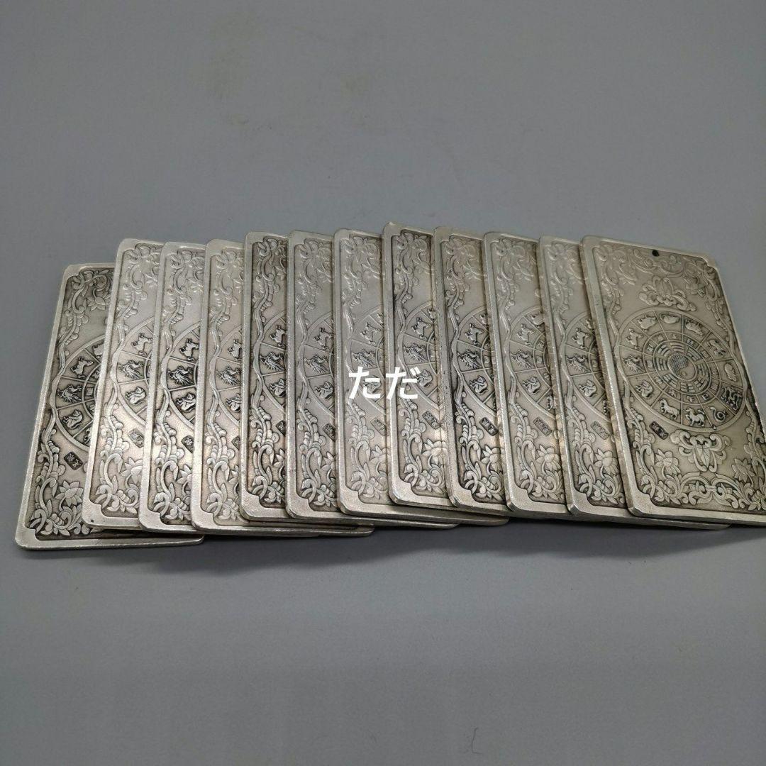 縁起物　文房具 　八卦·十二支　両面の浮き彫り　文鎮　インテリア　置物美術品