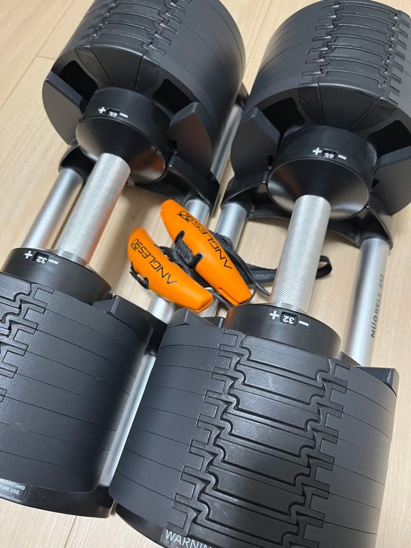 【現地渡し】フレックスベル32kg 可変+トレーニングベンチ+Anggles90