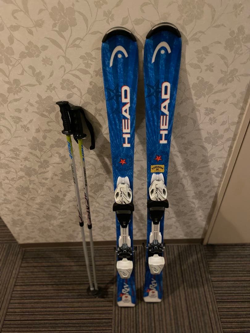 HEAD ジュニア キッズ スキー 板 ビンディング付き　117cm