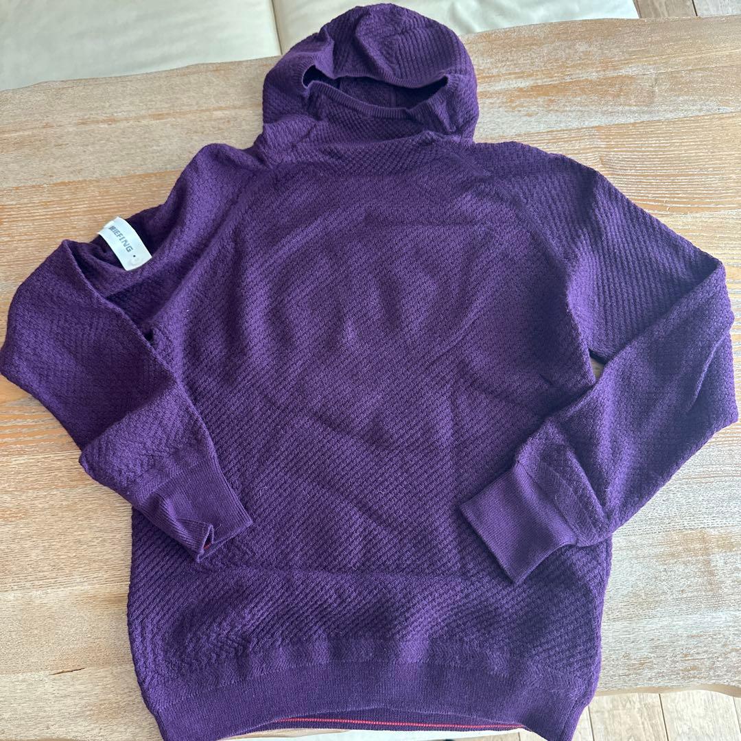 最終値下　ブリーフィングゴルフ　パープル　ニット　M 美品