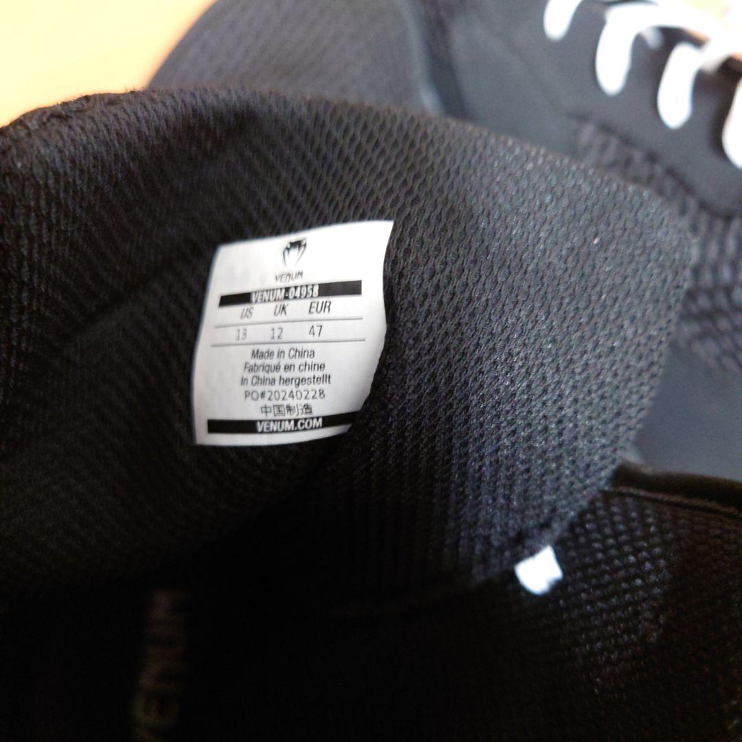 最終価格 Venum ボクシングシューズ ブラック 12 US 29cm