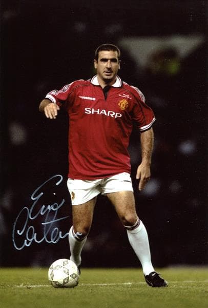 レア！エリック・カントナ 　マンチェスター・ユナイテッド　 直筆サイン入りフォト