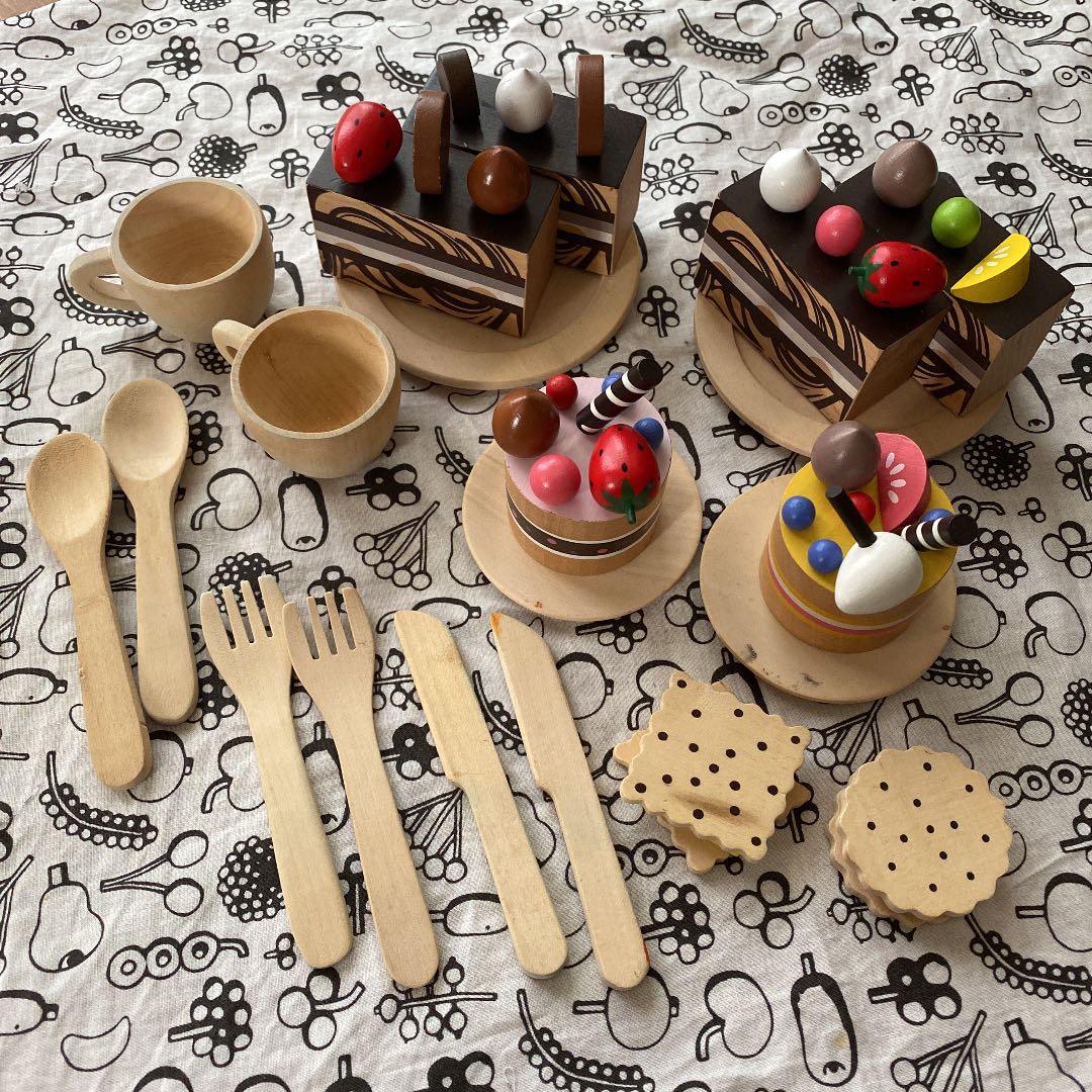 MILAN 木製おままごと　ケーキセット　木のおもちゃ