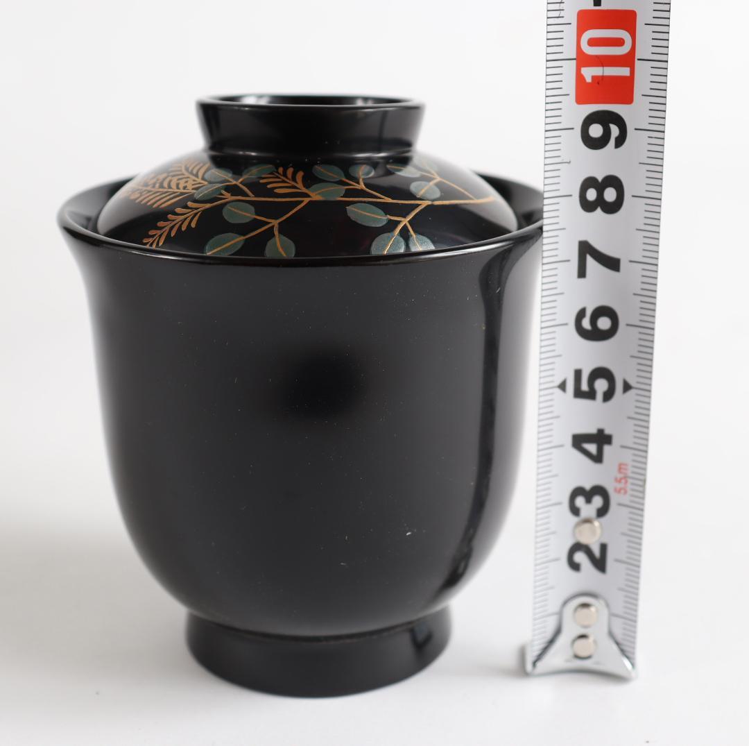 と*と様 輪島塗 塗師 清斉 吸物椀 五客 共箱 茶道具懐石膳会席