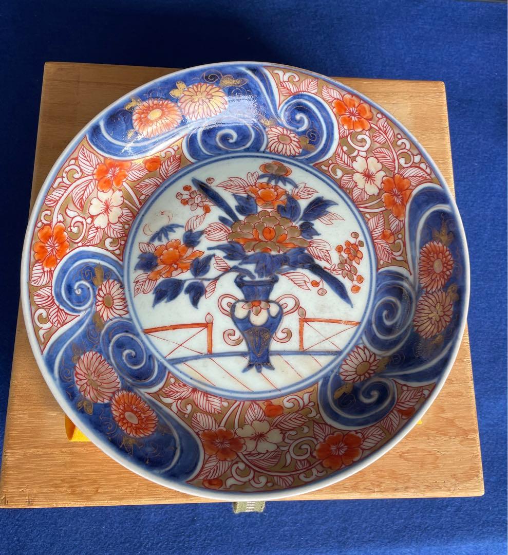 古伊万里皿　錦手皿　陶器
